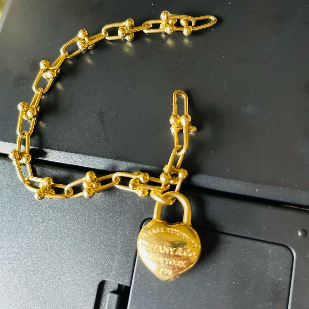 18k Tiffany bracelet real gold
